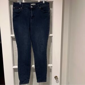 Eloquii Women's High Rise Skinny Jeans Dark Wash Stretch Plus Size 14S 14 Short